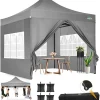 COBIZI 10x20 ft Commercial Pop-Up Canopy Tent With 6 Sidewalls And Roller Bag