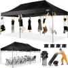 COBIZI 10x20 ft Commercial Pop-Up Canopy Tent With 6 Sidewalls And Roller Bag