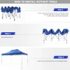 COBIZI Pop-Up Canopy 10 x 15 ft Blue With 4 Sidewalls
