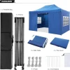COBIZI Pop-Up Canopy 10 x 15 ft Blue With 4 Sidewalls
