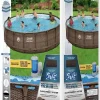 Coleman 18 x 48 Power Steel Frame Above-Ground Swimming Pool Set