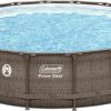 Coleman 18 x 48 Power Steel Frame Above-Ground Swimming Pool Set