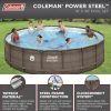 Coleman 18 x 48 Power Steel Frame Above-Ground Swimming Pool Set