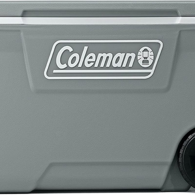 Coleman Classic Series Insulated Wheeled Cooler, 100-Quart, Rock Grey - Wheeled