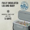 Coleman Classic Series Insulated Wheeled Cooler, 100-Quart, Rock Grey - Wheeled