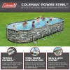 Coleman Power Steel 26' x 12' x 52 in Oval Above Ground Pool Set