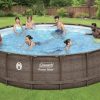 Coleman Power Steel Frame Above-Ground Swimming Pool Set 18 x 48
