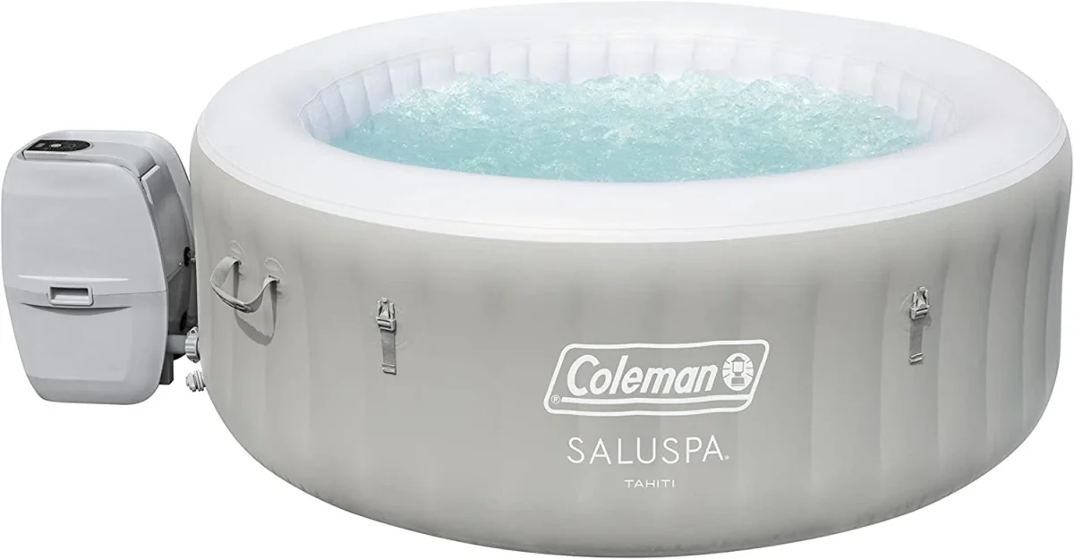 Coleman SaluSpa Tahiti Inflatable Hot Tub Spa, 2-4 Person AirJet Spa - Tahiti