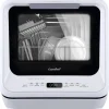 COMFEE' Portable Countertop Dishwasher, 5L Built-In Water Tank, 6 Programs, White - CDC17P0AWB