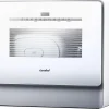 COMFEE' Portable Countertop Dishwasher, 5L Built-In Water Tank, 6 Programs, White - CDC17P0AWB