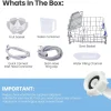 COMFEE' Portable Countertop Dishwasher, 5L Built-In Water Tank, 6 Programs, White - CDC17P0AWB