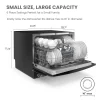 COMFEE' Portable Countertop Dishwasher, 6 Place Setting, Stainless Steel - CDC22P1BBB