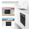 COMFEE' Portable Countertop Dishwasher, 6 Place Setting, Stainless Steel - CDC22P1BBB