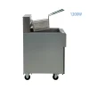 Commercial Electric Deep Fryer, 40 lbs Capacity, 220V, 1200W, 2 Baskets