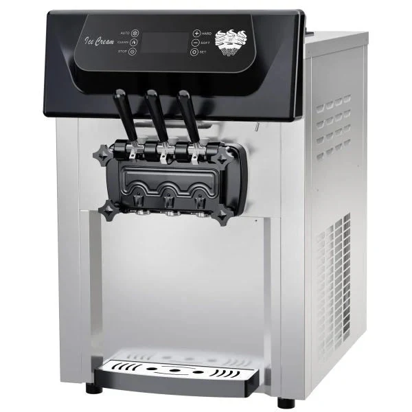 Commercial Soft Serve Ice Cream Machine, 2200W, 3 Flavor, 5.3-7.4 Gal/Hr - ICE_CREAM_MAKER