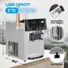 Commercial Soft Serve Ice Cream Machine, 2200W, 3 Flavor, 5.3-7.4 Gal/Hr - ICE_CREAM_MAKER