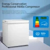 Compact Freestanding Chest Freezer, 1.8 Cu. Ft., Bottom Drain, 7-Tier Thermostat Control