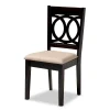 Contemporary 4-Piece Dining Chair Set With Fabric Upholstery - Espresso Brown