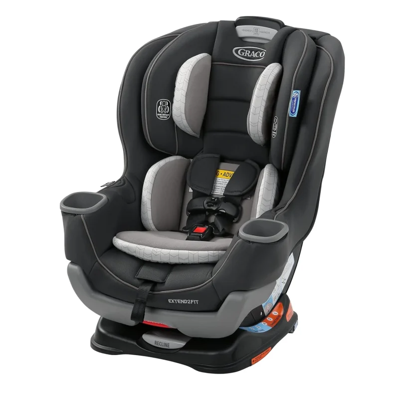Convertible Baby Car Seat Rear- and Forward-Facing With Adjustable Extension Panel, Gotham - Extend2Fit
