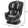 Convertible Baby Car Seat Rear- and Forward-Facing With Adjustable Extension Panel, Gotham - Extend2Fit