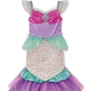 Coral Cutie Mermaid Costume for Toddlers Girls, by Way to Celebrate