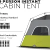 CORE 9 Person Instant Cabin Tent, 14 ft x 9 ft, Green - 40008