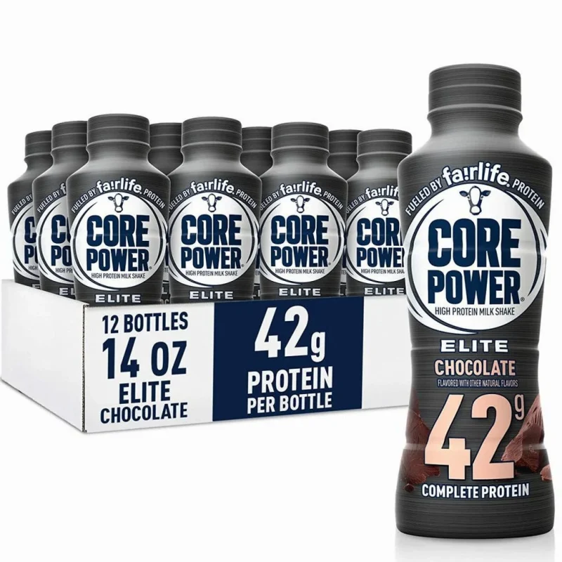 Core Power Elite Chocolate Protein Shake 42g, 14 Fl Oz, Pack Of 12