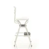 COSCO Stylaire Retro Chair And Step Stool With Flip-Up Seat - White, One Pack