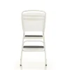 COSCO Stylaire Retro Chair And Step Stool With Flip-Up Seat - White, One Pack