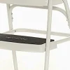 COSCO Stylaire Retro Chair And Step Stool With Flip-Up Seat - White, One Pack