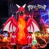 Costway 8 FT Halloween Inflatable Red Dragon with Wings & Skull Holiday Decoration Light