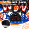 Costway Dual Shot Basketball Arcade Game, Blue, 8 Game Modes, 81in x 43in x 81in