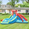 Costway Inflatable Crab Dual Slide Water Park Bounce House With Splash Pools, 197 x 157.5 x 98.5 in, 950W Blower