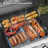 COWSAR 4-Burner Propane Gas Grill With Stainless Steel Burners, 44,000 BTU - 50.79in D x 21.65in W x 46.06in H