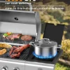 COWSAR 4-Burner Propane Gas Grill With Stainless Steel Burners, 44,000 BTU - 50.79in D x 21.65in W x 46.06in H