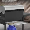 COWSAR 4-Burner Propane Gas Grill With Stainless Steel Burners, 44,000 BTU - 50.79in D x 21.65in W x 46.06in H