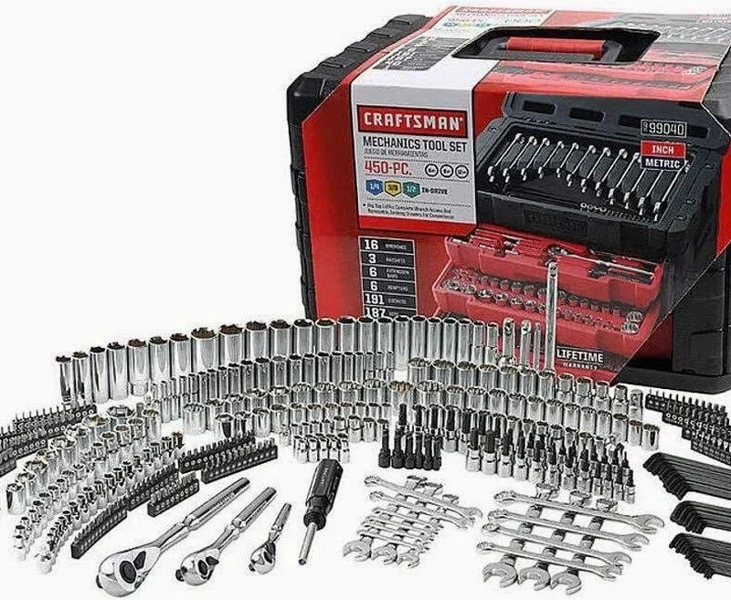 Craftsman 450-Piece Mechanics Tool Set With Ratchets, Sockets And Wrenches