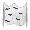 Creepy Gauze Fabric with Bats, Gray, 29.5" x 118", Halloween by Way To Celebrate
