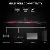 CRUA 24 Inch Curved Gaming Monitor FHD 1080P 180Hz VA Panel Black - CR240DM