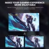 CRUA 24 inch 180Hz Curved Gaming Monitor FHD 1080P, Black - CR240DM