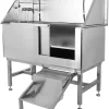 Cuisinaid 50-Inch Stainless Steel Dog Grooming Tub With Ramp, Faucet And Drain Kit