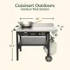 Cuisinart Outdoor Wok Station With Prep Table, 50,000 BTU, 14 inch Carbon Steel Wok - Black