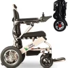 Culver Mobility Folding Electric Power Wheelchair - Silver, 17.5 inc