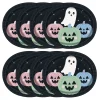 Cute Ghost Oval Disposable Paper Plates, Multicolor, 12" x 10", 8 Count, Halloween by Way To Celebrate