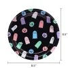 Cute Ghosts Disposable Paper Plates, Multicolor, 8.5", 8 Count, Halloween by Way To Celebrate