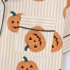 CUZIBR Girls Halloween Pajamas Sets Soft Comfortable Ghost Pumpkin Lapel Button Short Sleeve Shirt Elastic Waist Shorts