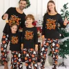 DAKIMOE Halloween Pajamas Family Matching Set Holiday Print Long Sleeve Jammies Loungewear PJs Set Sleepwear Adult Kids
