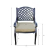 Darlee Nassau 11-Piece Cast Aluminum Outdoor Dining Set With 8 Chairs, 2 Swivel Rocker Chairs And Extendable Table - Ant