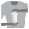 Dart Foam Drink Cups, 32 oz, White, 25/Bag, 20 Bags/Carton - DCC32TJ32