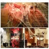 Darzheoy Spider Webs Halloween Decorations, Super Stretch Cobwebs for Halloween Indoor and Outdoor Party Supplies Hallow